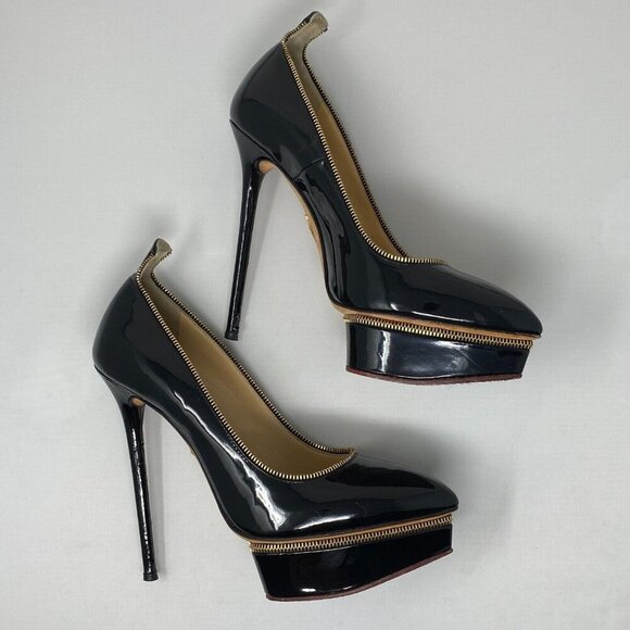 Agent Provocateur SOIREE x Charlotte Olympia Bellatrix Black Shoes 37.5